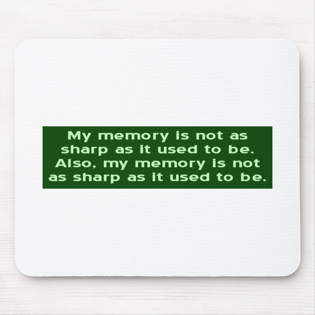Speicher nicht scharf mousepad (Vorne)