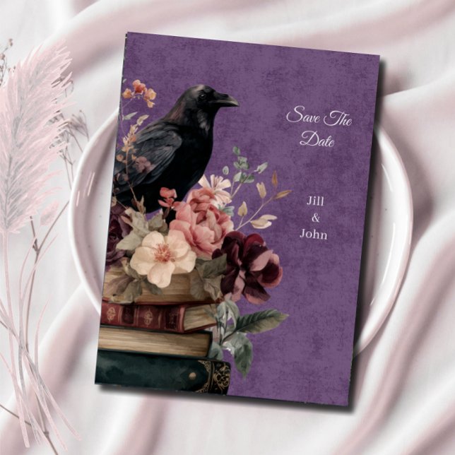 Speichere das Datum Hochzeit Dark Academia Mystisc (Von Creator hochgeladen)