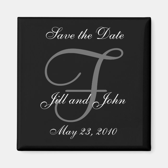 Speichern der ersten Namen und Initialen des Datum Magnet (Vorne)