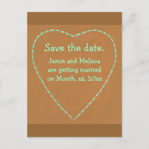 Speichern Sie das Datum der Hochzeitspostkarten, t Ankündigungspostkarte