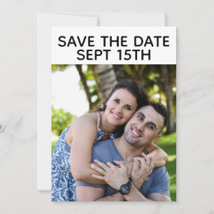 SPEICHERN SIE DAS DATUM FOTO INDIVIDUELLE HOCHZEIT EINLADUNG