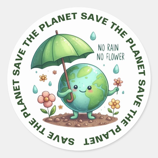 Speichern Sie die Sticker auf dem Planeten (Vorderseite)
