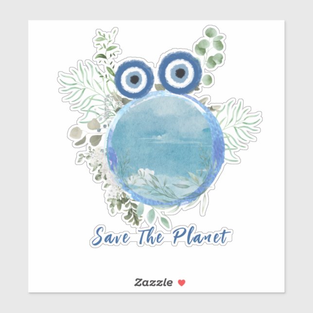 Speichern Sie die Sticker auf dem Planeten (Blatt)