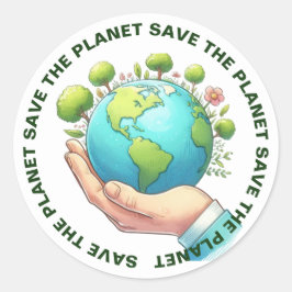 Speichern Sie die Sticker auf dem Planeten