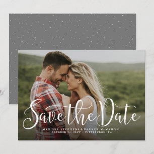 Speichert das Datum einfaches Skript horizontale F Save The Date
