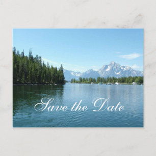 Speichert das Datum, Grand Teton Nationalpark. Ankündigungspostkarte