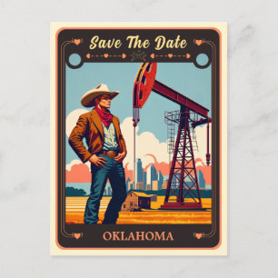 Speichert das Datum Oklahoma Einladungskarte