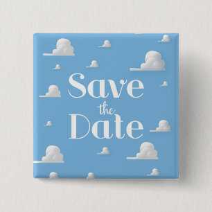 Speichert das Datum vintage Himmel und Wolken einl Button