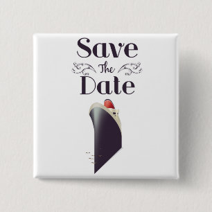 Speichert das Datum Vintage Nautical-Einladung Button