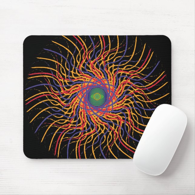 Speider eye / Black BG Mousepad (Mit Mouse)