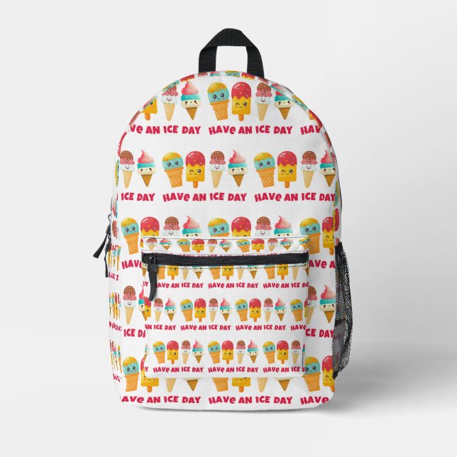 Speiseeis Bedruckter Rucksack (Vorderseite)