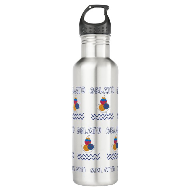 Speiseeis Edelstahlflasche (Vorderseite)