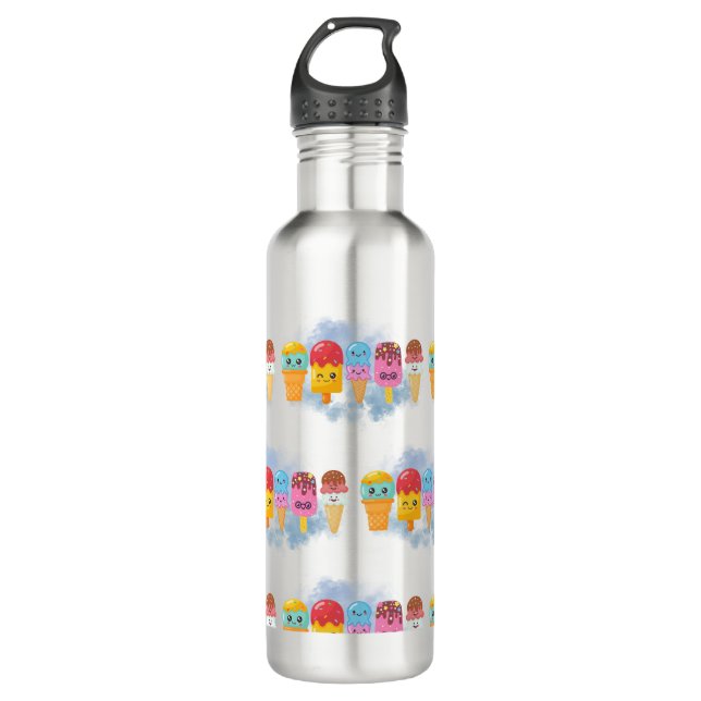 Speiseeis Edelstahlflasche (Vorderseite)