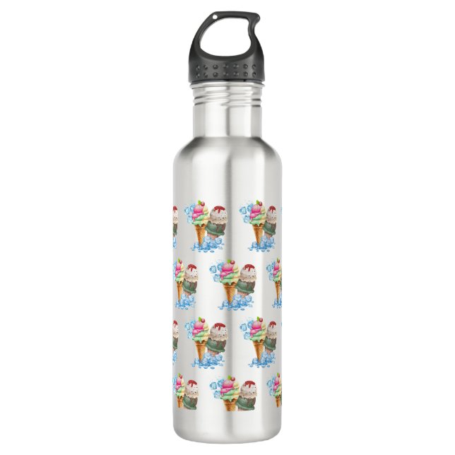 Speiseeis Edelstahlflasche (Vorderseite)