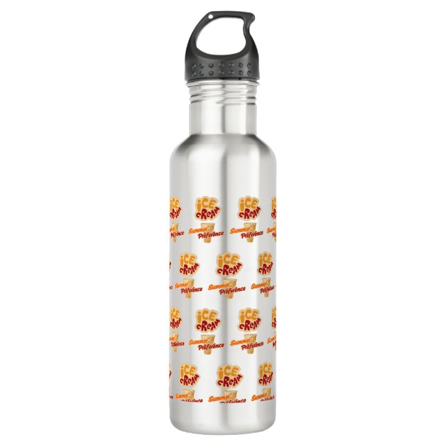 Speiseeis im Sommer Edelstahlflasche (Vorderseite)