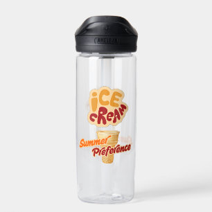 Speiseeis im Sommer Trinkflasche