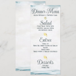 Speisekarte für Hochzeiten Einladung