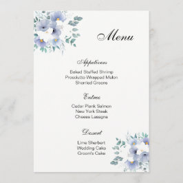 Speisekarte für Hochzeiten Menükarte