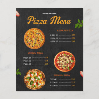Speisekarte Pizza Pizzaria Restaurant Menü