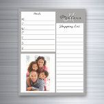 Speisenvorbereitung Einkaufsliste Personalisiertes Magnetisches Trockenlöschblatt<br><div class="desc">Dieses Design kann in dem Bereich personalisiert werden, der durch das Ändern des Fotos und/oder Textes zur Verfügung gestellt wird. Sie können auch angepasst werden, indem Sie auf Vorlage personalisieren klicken und dann auf die Schaltfläche klicken, um weitere Optionen anzupassen, um die Hintergrundfarbe zu löschen oder zu ändern, Text hinzuzufügen,...</div>