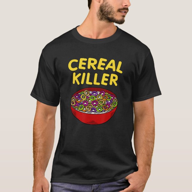 Speiseparodie für Getreide und Milch T-Shirt (Vorderseite)
