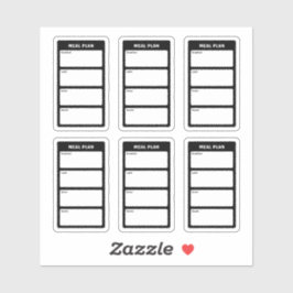 Speiseplan Aufkleber