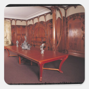 Speisesaal von Adrien Benard Quadratischer Aufkleber