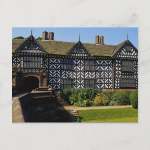 Speke Hall, Tudor halbes Holzhaus, Merseyside, Postkarte