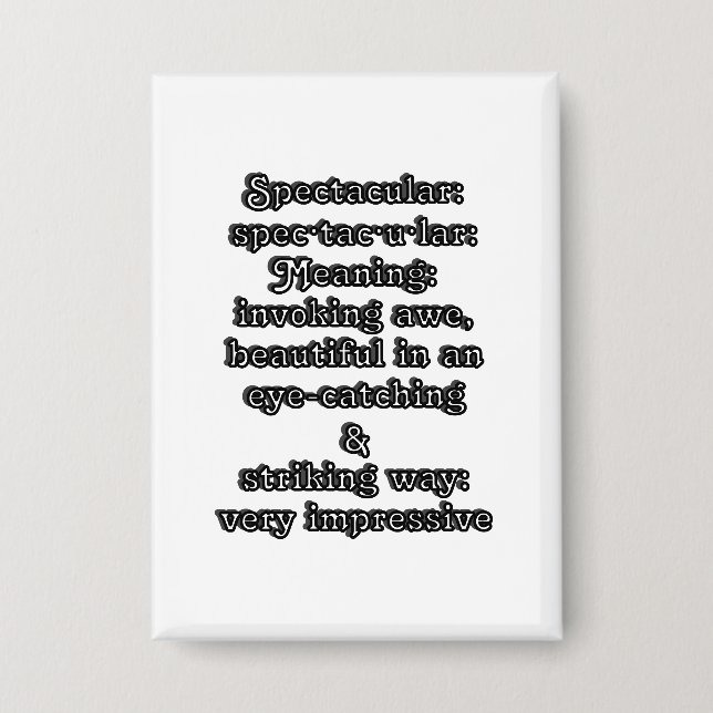 Spektakulär: Definition ・ tac ・ ・ Button (Vorderseite)