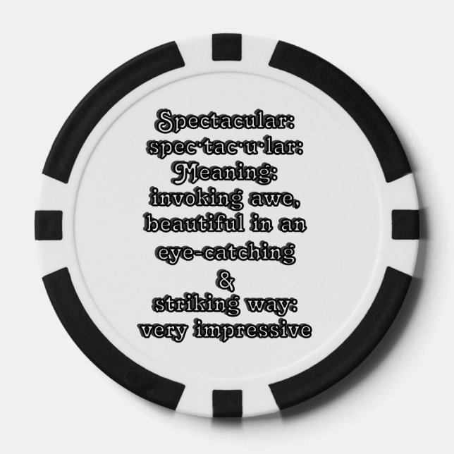 Spektakulär: Definition ・ tac ・ ・ Pokerchips (Vorderseite)
