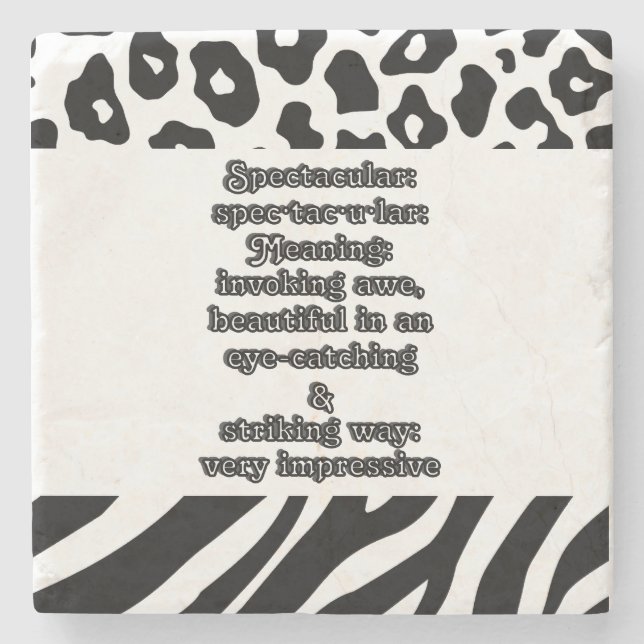 Spektakulär: Definition ・ tac ・ ・ Steinuntersetzer (Vorderseite)