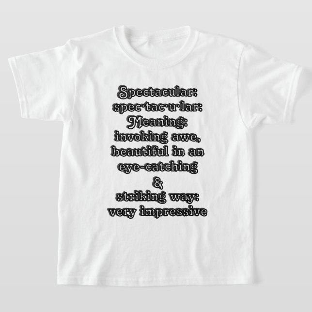 Spektakulär: Definition ・ tac ・ ・ T-Shirt (Ablage )