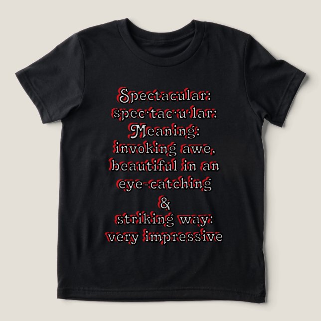 Spektakulär: Definition ・ tac ・ ・ Tri-Blend Shirt (Design Vorderseite)