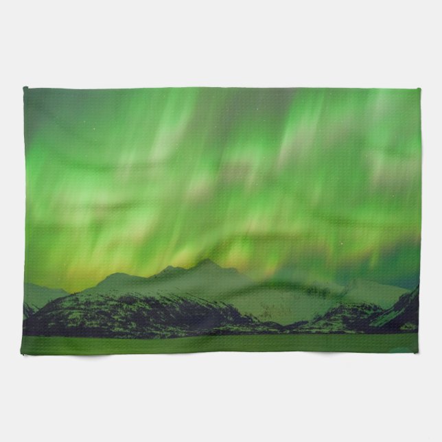 Spektakuläre Aurora Geschirrtuch (Horizontal)