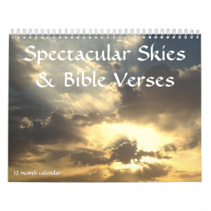 Spektakuläre Himmel & Bibelverse 12 Monate Kalend Kalender