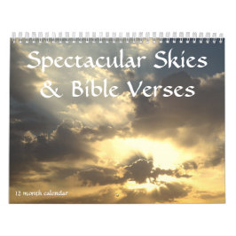 Spektakuläre Himmel & Bibelverse 12 Monate Kalende Kalender