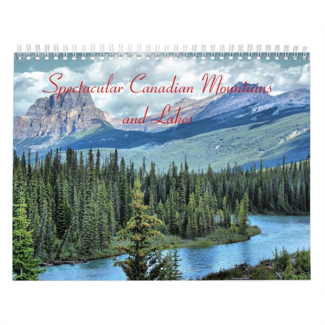 Spektakuläre Kanadische Berge und Seen Kalender (Titelbild)