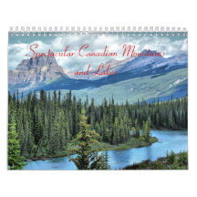 Spektakuläre Kanadische Berge und Seen Kalender