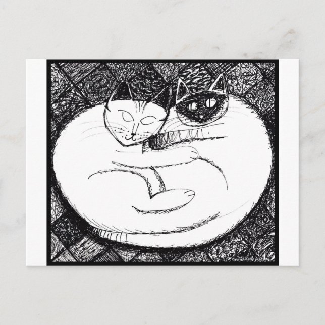 Spektakuläre Katzen 3 Postkarte (Vorderseite)