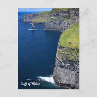 Spektakuläre Klippe von Moher- Irland Postkarte