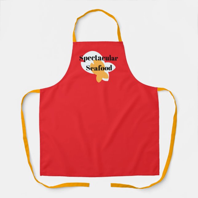 Spektakuläre Meeresfrüchte Rot Schürze (Vorderseite)