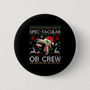 Spektakuläre Ob Crew Speculum hässlicher Xmas Pull Button
