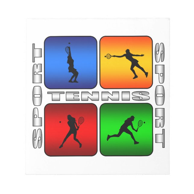 Spektakuläre Tennis (Weiblich) Notizblock (Vorderseite)