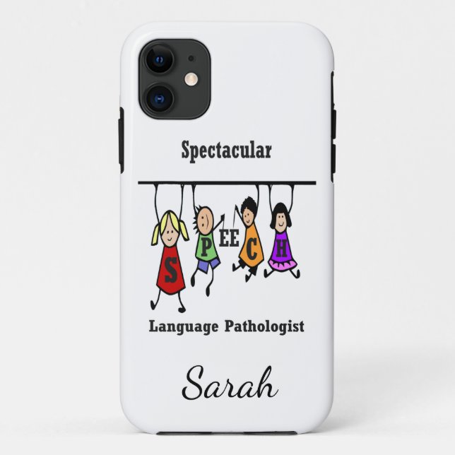 Spektakulärer Sprachpathologe Anpassen Case-Mate iPhone Hülle (Rückseite)