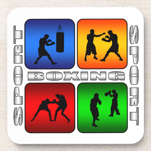 Spektakuläres Boxing Untersetzer (Vorderseite)