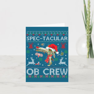 Spektakuläres Ob Crew Speculum hässlicher Xmas Pul Karte