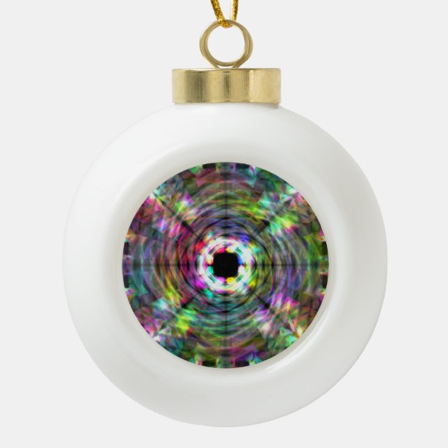 Spektraldiamant acht keramik Kugel-Ornament (Vorderseite)
