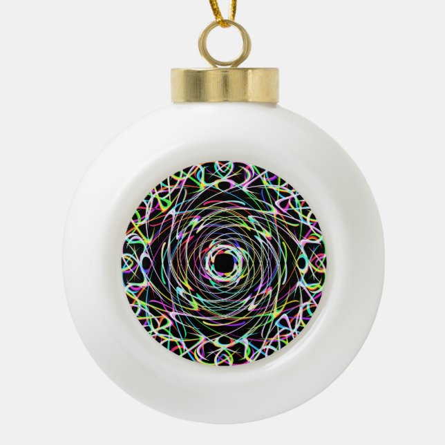 Spektraldiamant sechs keramik Kugel-Ornament (Vorderseite)