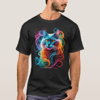 Spektrale Anime-Katze in lebhafter Rauchexplosion