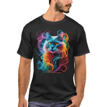 Spektrale Anime-Katze in lebhafter Rauchexplosion